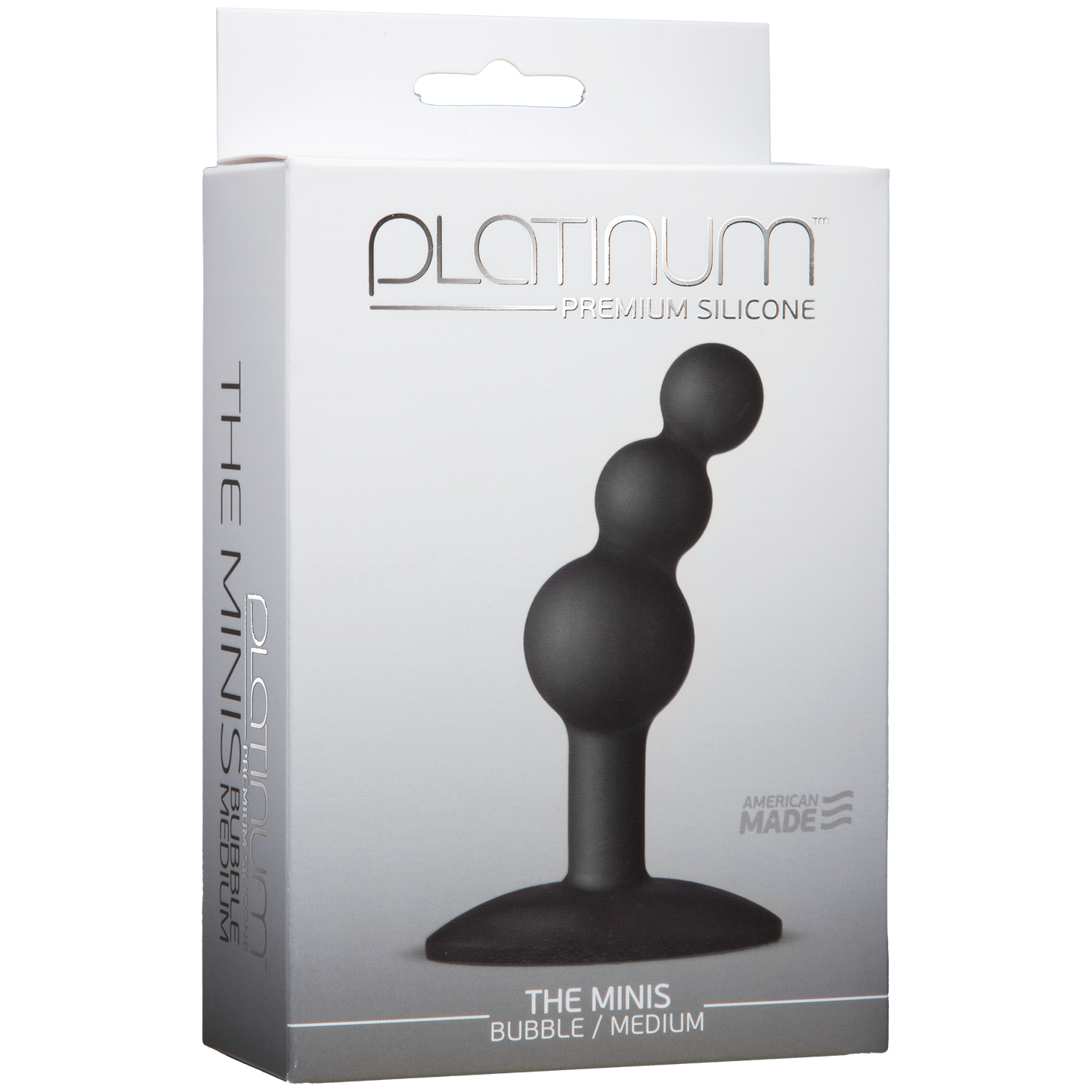 Platinum Premium Silicone The Mini's Bubble - Medium, Black - Thorn & Feather Sex Toy Canada