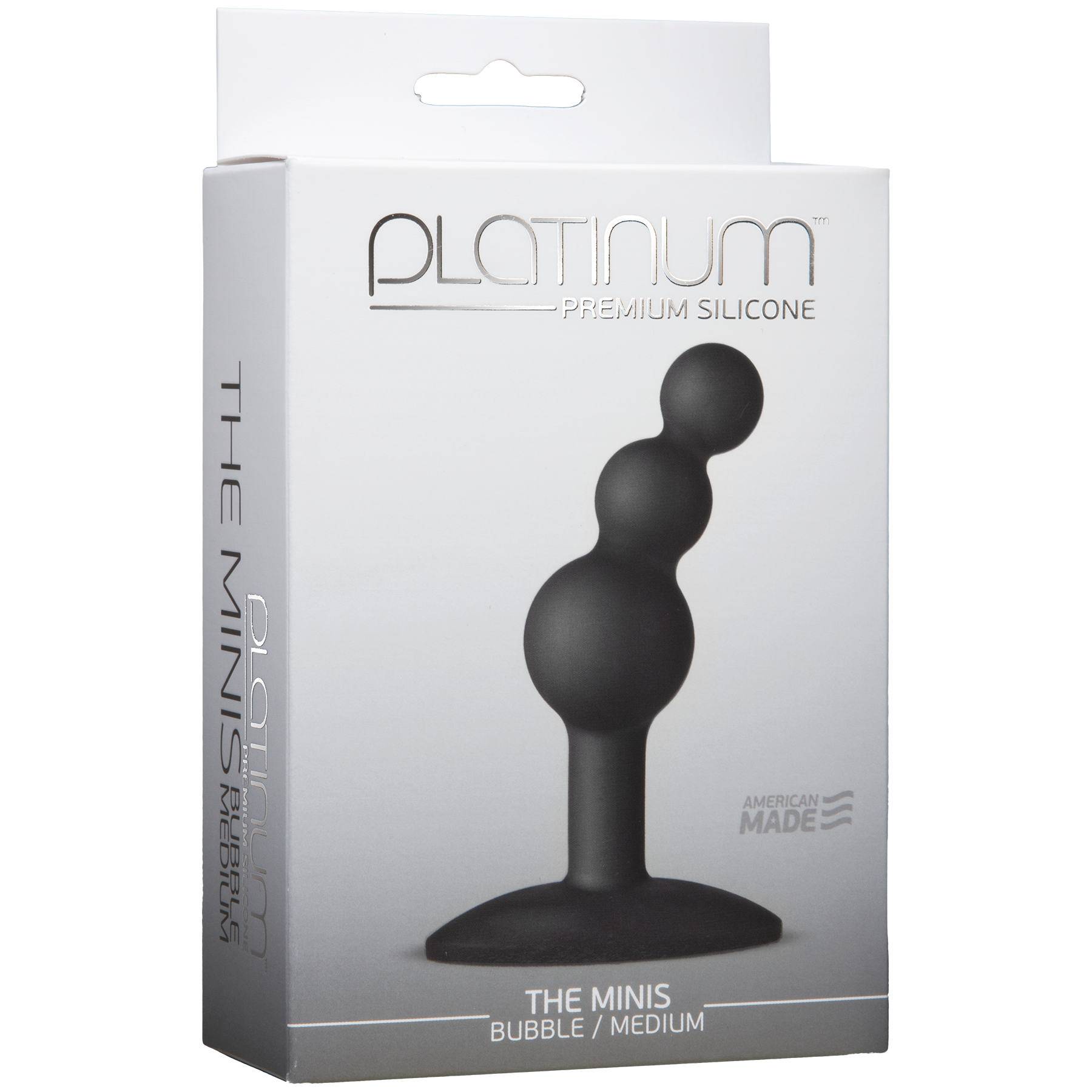 Platinum Premium Silicone The Mini's Bubble - Medium, Black - Thorn & Feather Sex Toy Canada