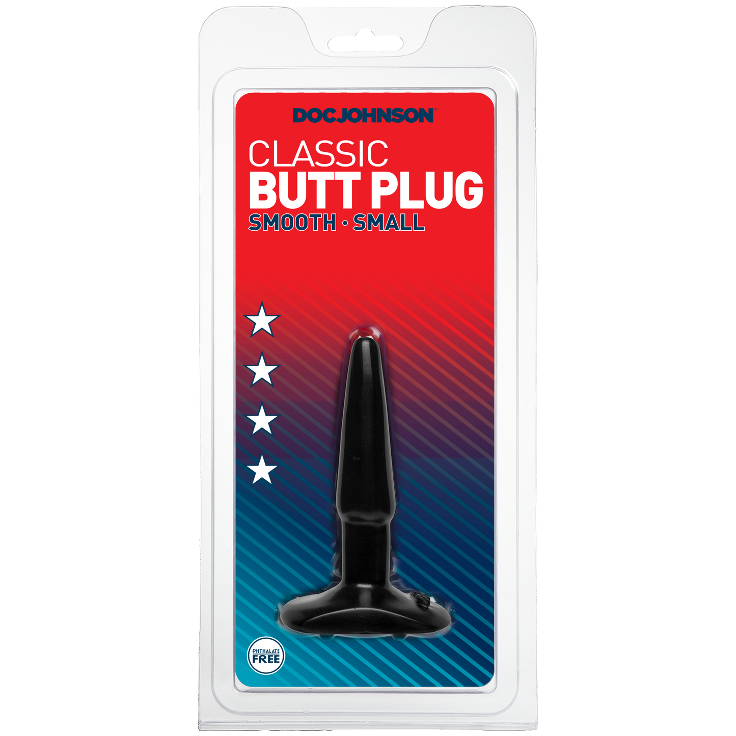 Classic Smooth Butt Plugs - Small, Black - Thorn & Feather Sex Toy Canada