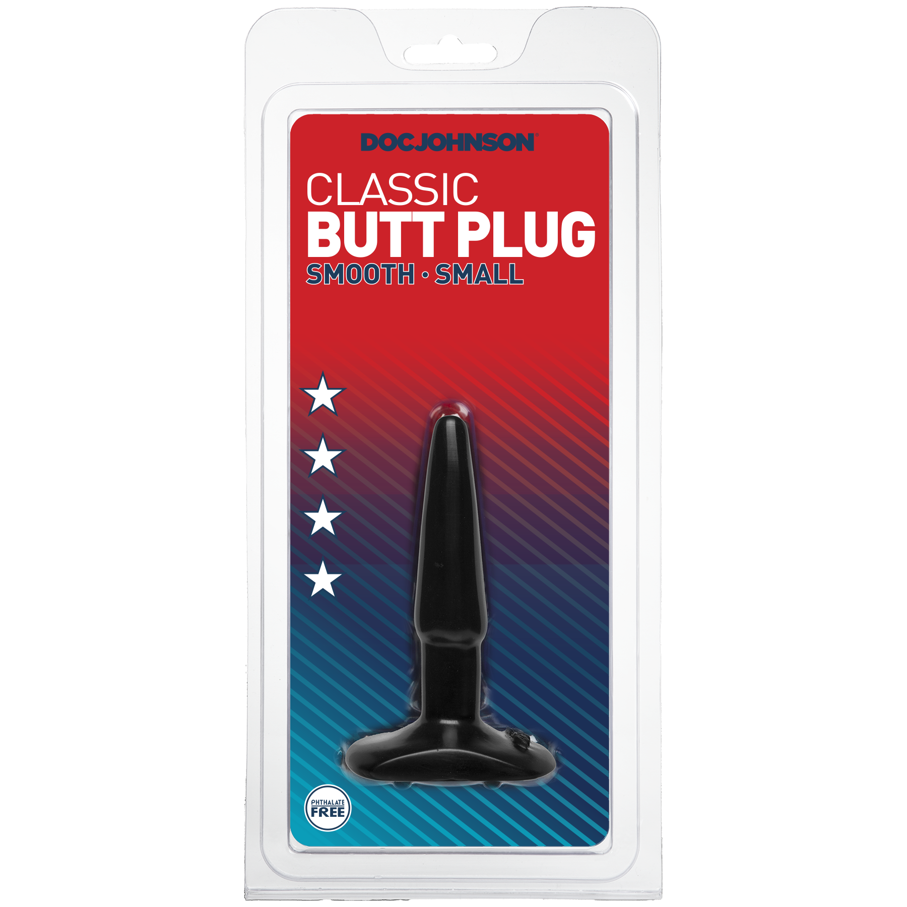 Classic Smooth Butt Plugs - Small, Black - Thorn & Feather Sex Toy Canada