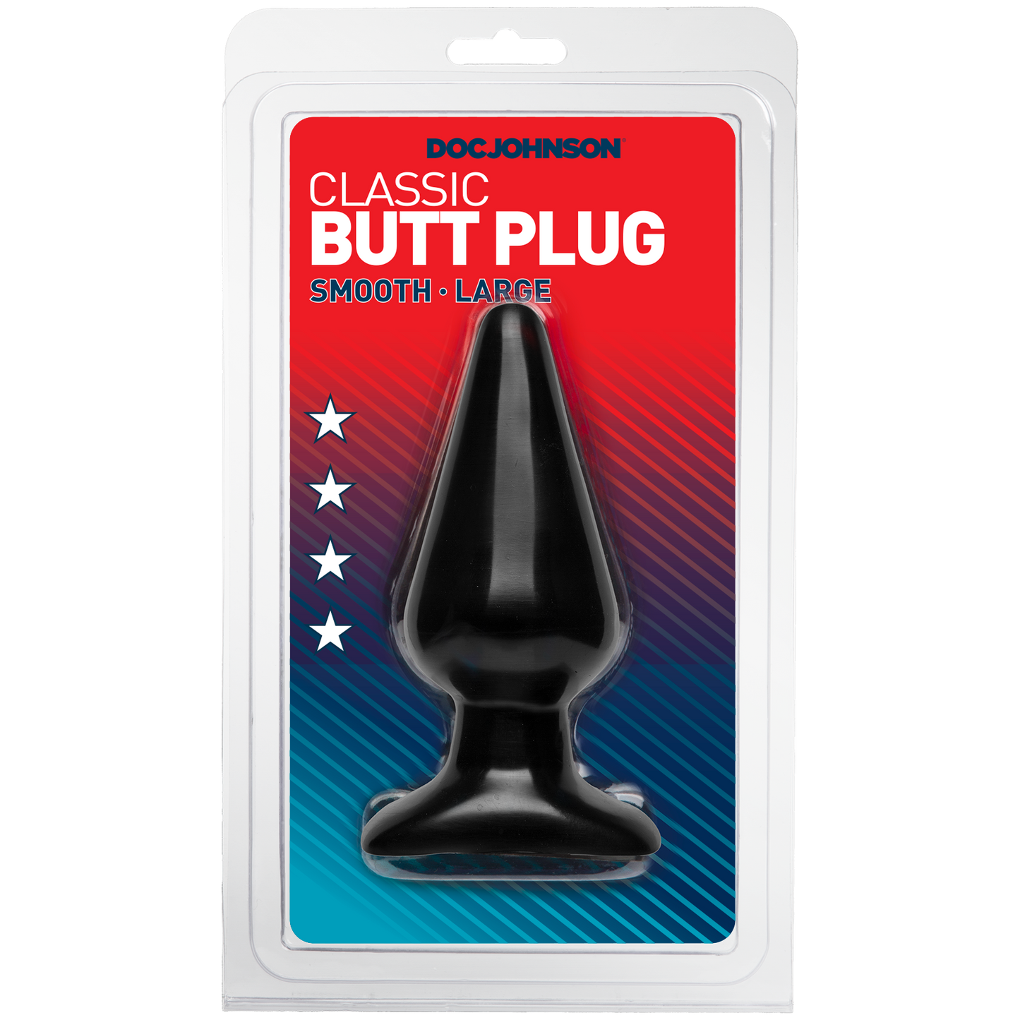 Classic Smooth Butt Plugs - Large, Black - Thorn & Feather Sex Toy Canada