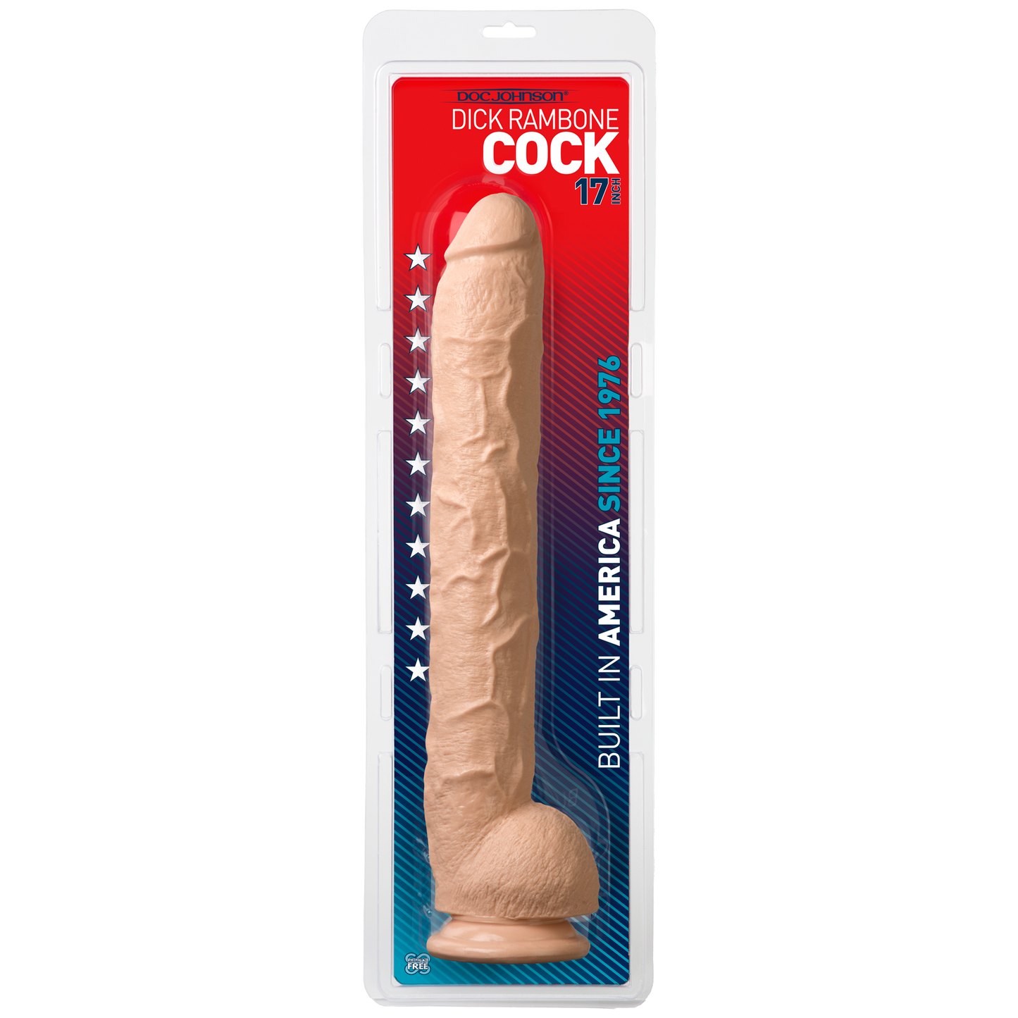 Dick Rambone Extreme Size Cock - White, 16" - Thorn & Feather Sex Toy Canada