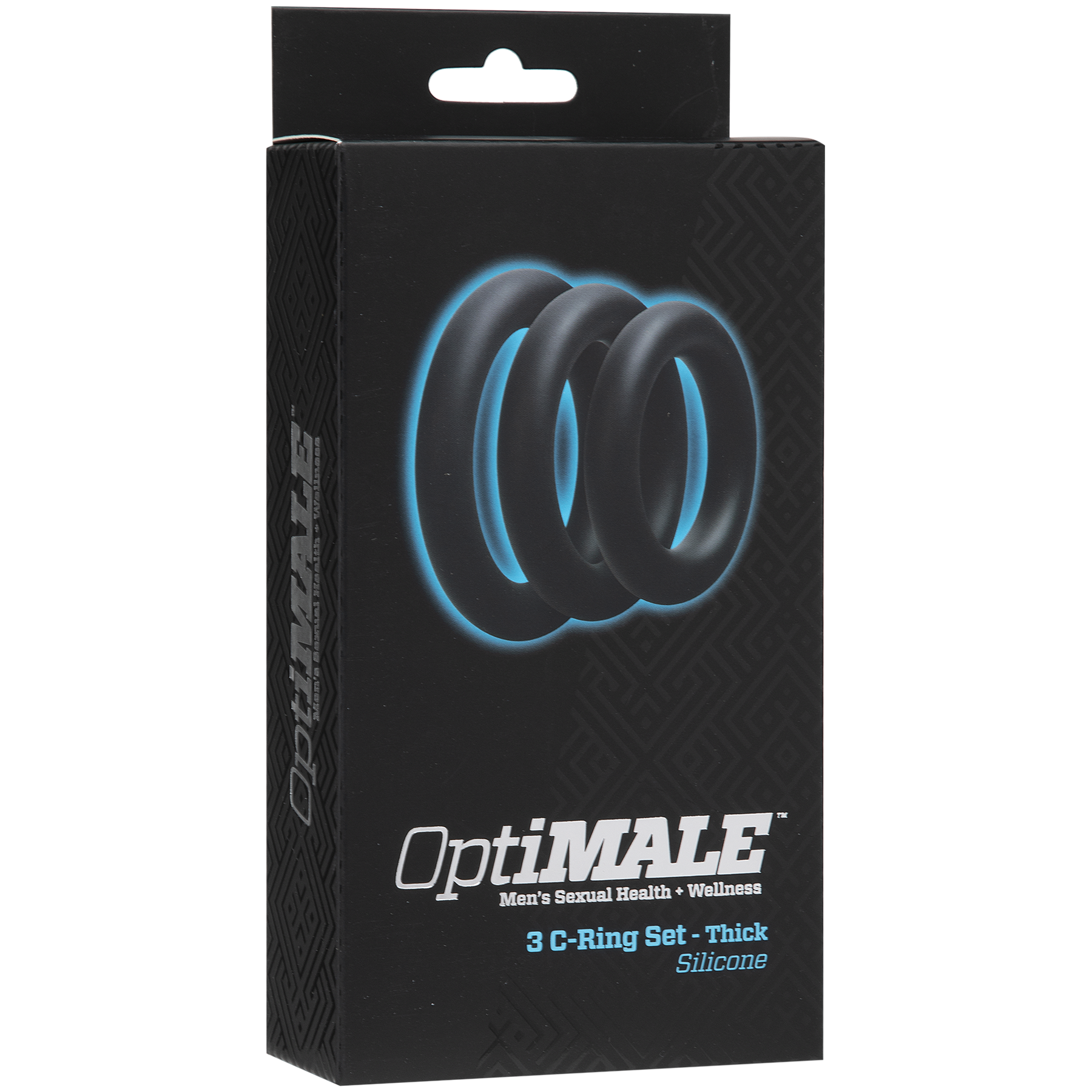 OptiMALE 3 C-Ring Set Thick - Black - Thorn & Feather Sex Toy Canada