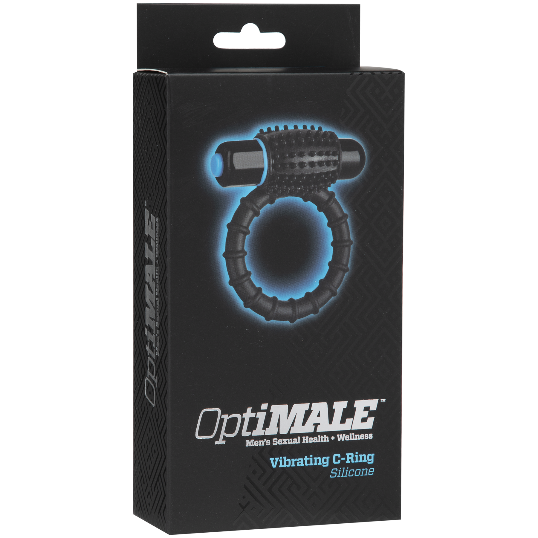 OptiMALE Vibrating C-Ring - Black - Thorn & Feather Sex Toy Canada
