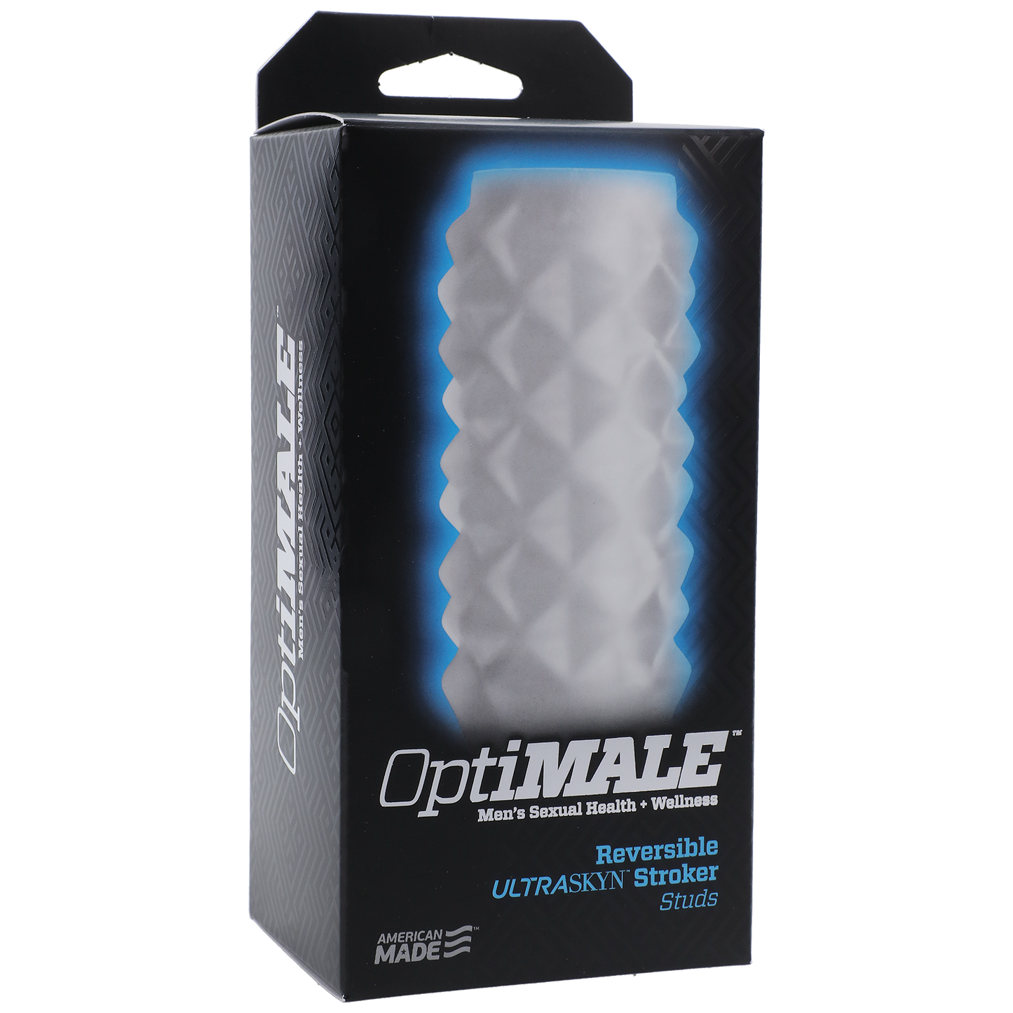 OptiMALE Reversible ULTRASKYN Stroker - Studs, Frost - Thorn & Feather Sex Toy Canada