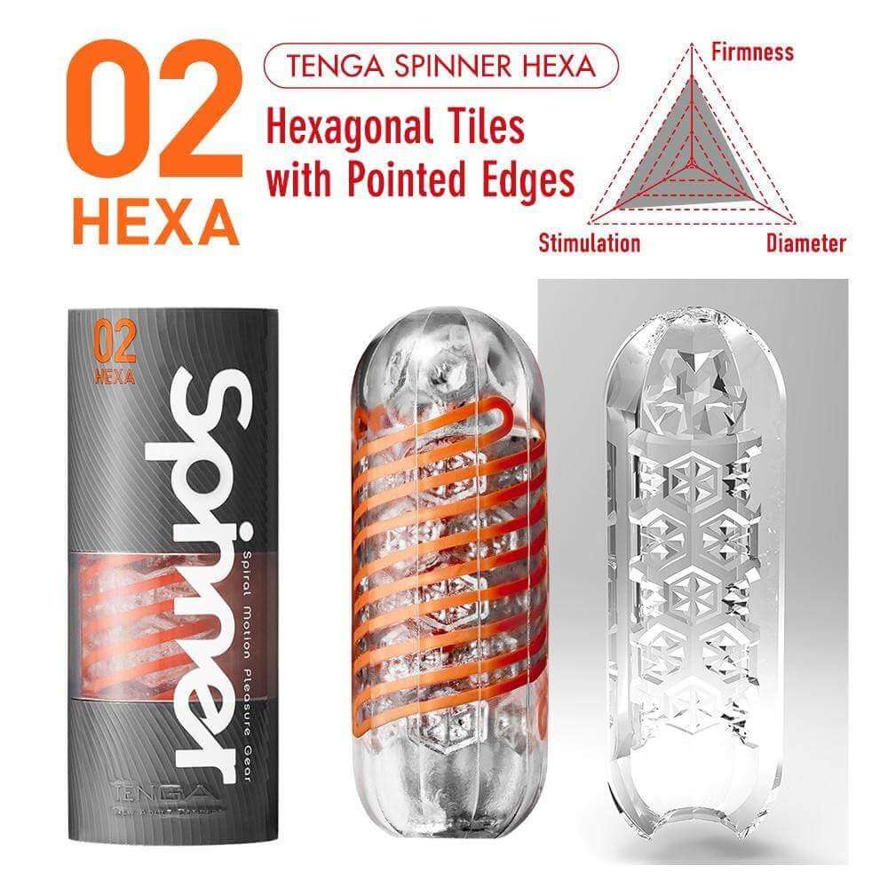 Tenga Spinner - 02 HEXA - Thorn & Feather Sex Toy Canada