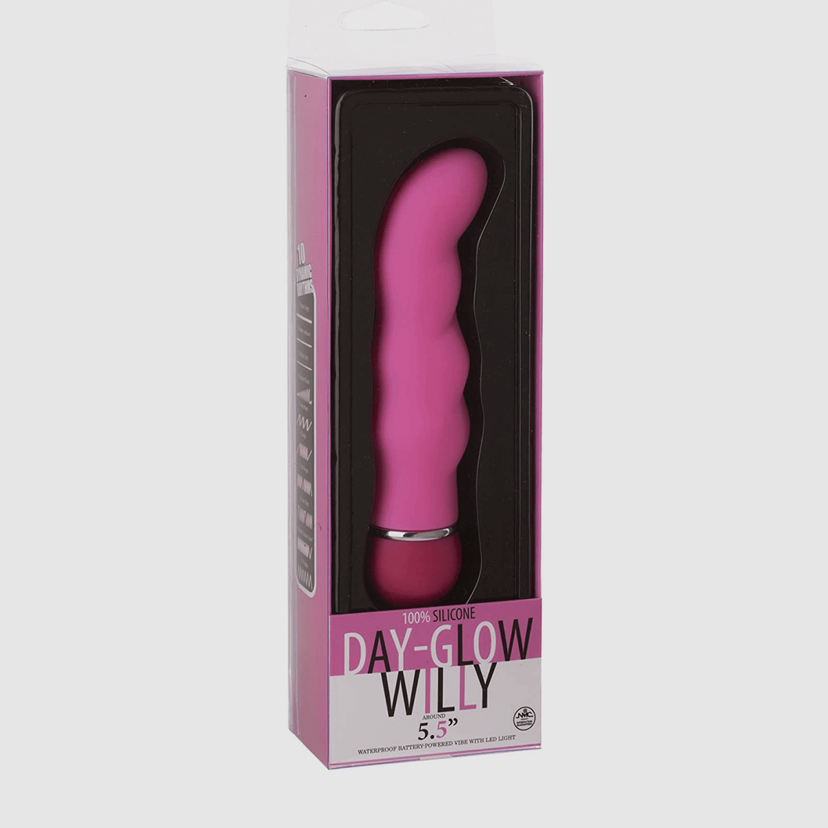 5.5" Day-Glow Willy - G-Spot in pink - Thorn & Feather Sex Toy Canada