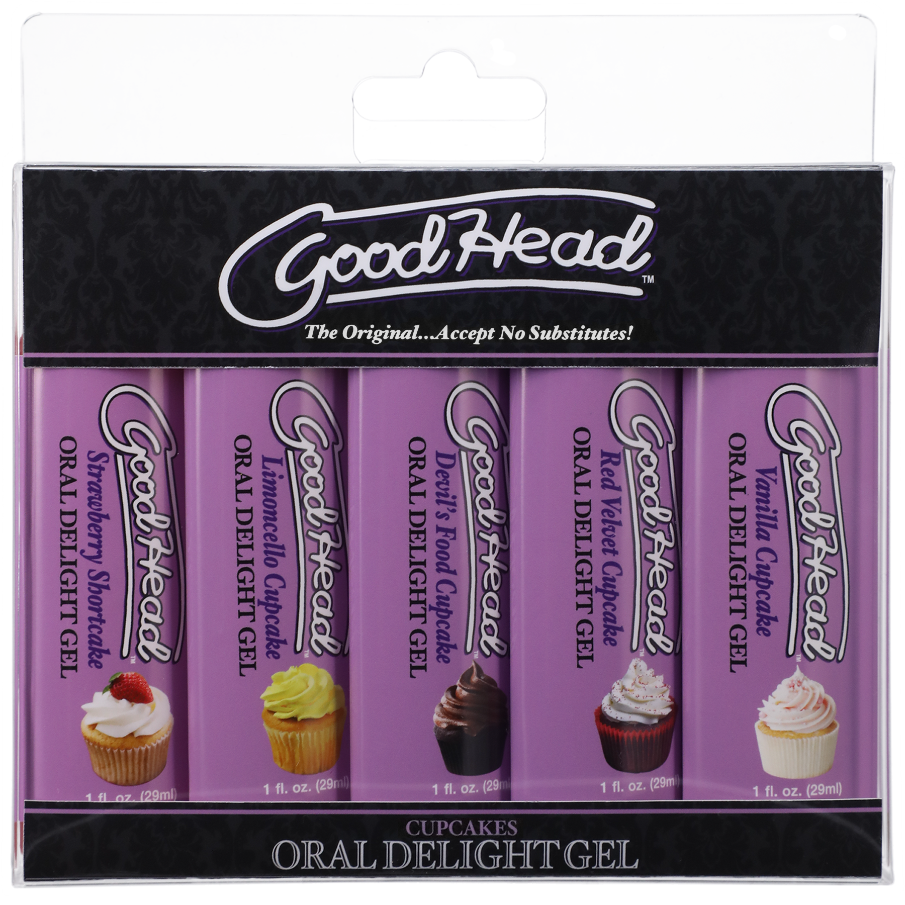 GoodHead Oral Delight Gel Cupcakes - 5 Pack, 1 fl. oz. - Thorn & Feather Sex Toy Canada