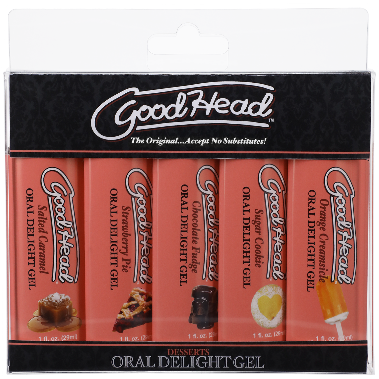 GoodHead Oral Delight Gel Desserts - 5 Pack, 1 fl. oz. - Thorn & Feather Sex Toy Canada