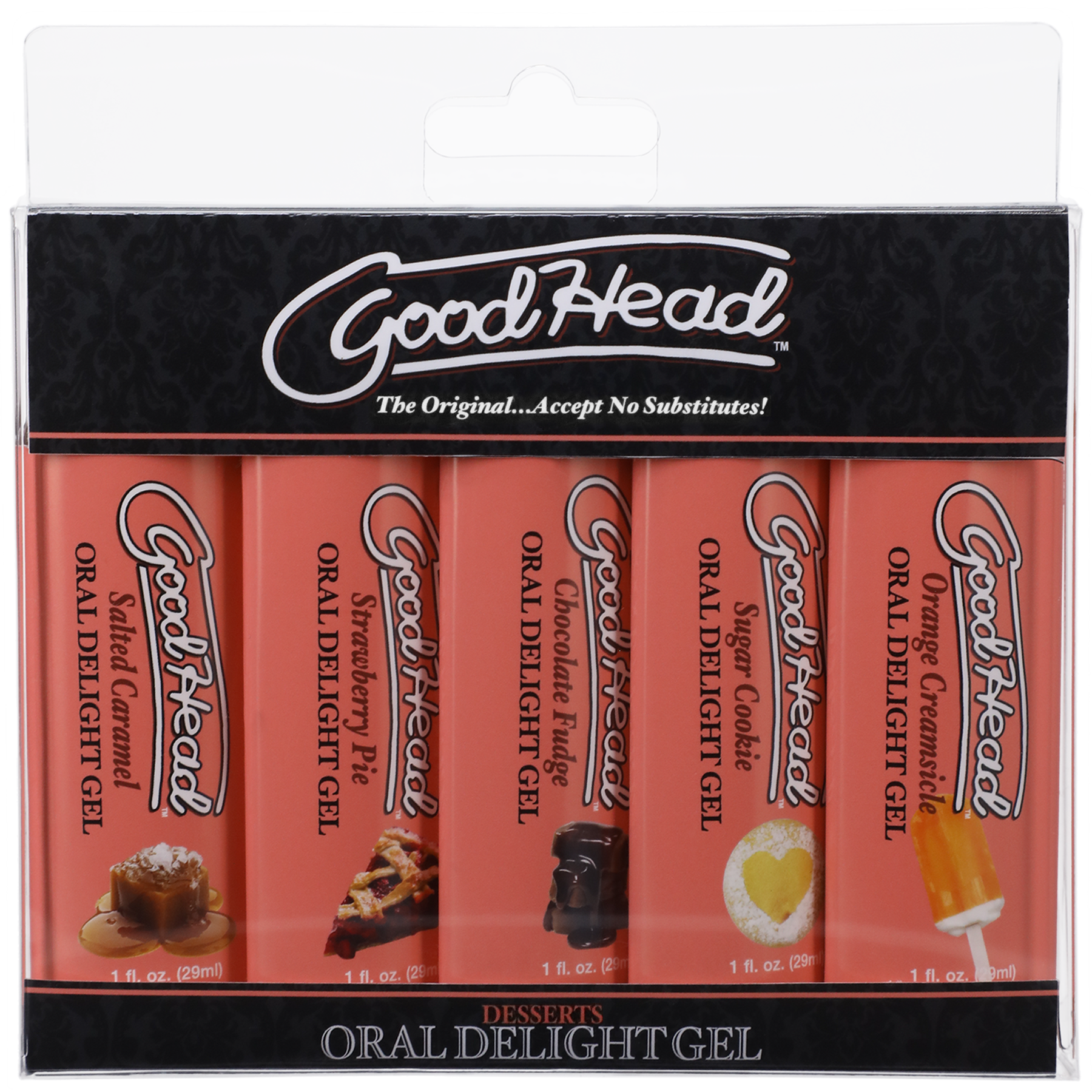 GoodHead Oral Delight Gel Desserts - 5 Pack, 1 fl. oz. - Thorn & Feather Sex Toy Canada