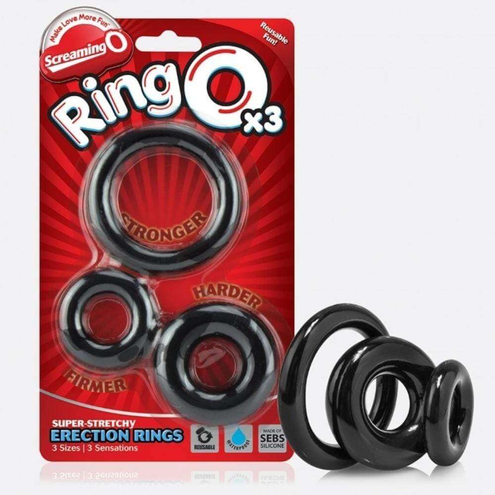 Screaming O - The Screaming O 3-Pack of Asst RingO Sizes - Thorn & Feather Sex Toy Canada