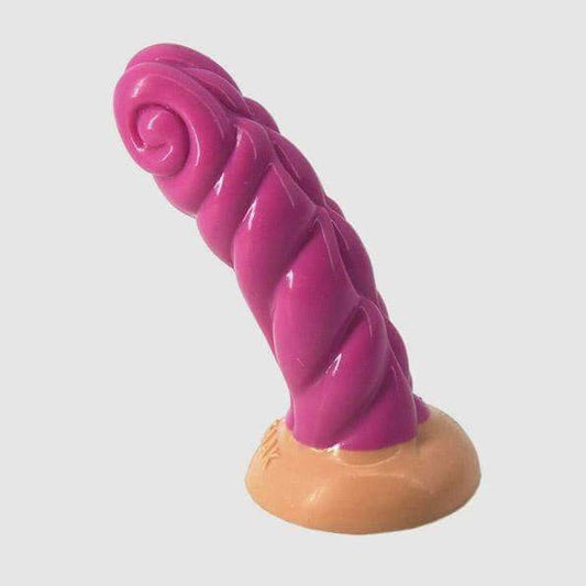 Silicone 6" Crooked Horn Dildo - Thorn & Feather Sex Toy Canada