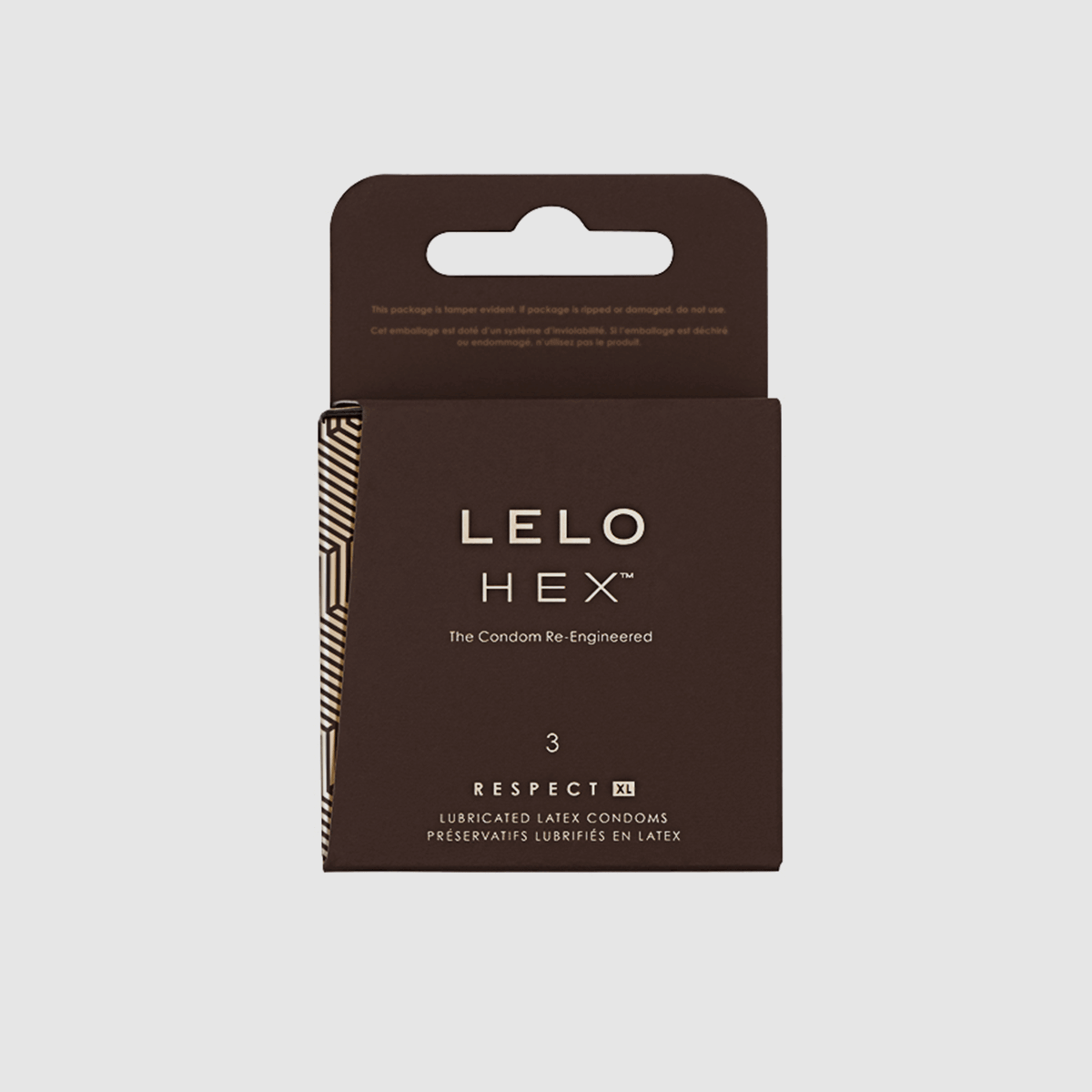 Lelo HEX Respect XL Condoms - 3 Pack - Thorn & Feather Sex Toy Canada