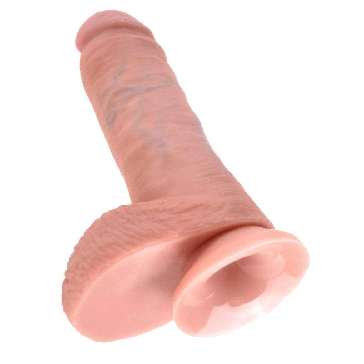 King Cock 8" Cock with Balls - Flesh - Thorn & Feather Sex Toy Canada