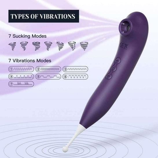 Tracy's Dog Clitoral Orgasm Pen Purple - Little Sucker - Thorn & Feather Sex Toy Canada