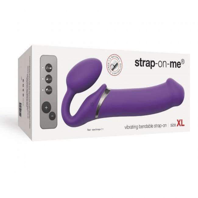 Vibrating Strap-on Remote Controlled 3 Motors - Purple - Thorn & Feather Sex Toy Canada