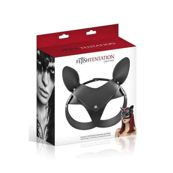 Catwoman Faux Leather Mask - Thorn & Feather Sex Toy Canada
