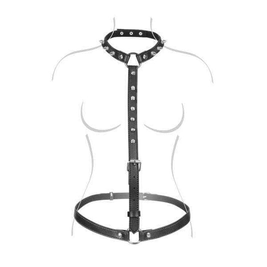 Spiked Bust Harness - Thorn & Feather Sex Toy Canada