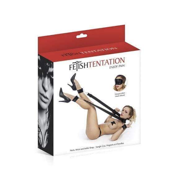 Neck, Wrist and Ankle Strap - Thorn & Feather Sex Toy Canada