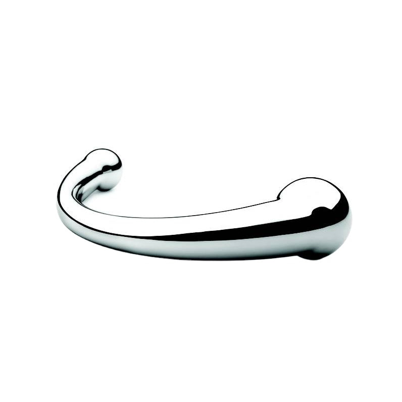 J Curve G Spot Silver Double Wand - Thorn & Feather Sex Toy Canada