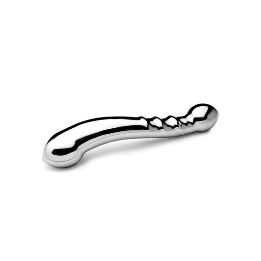 J Curve Silver Twister Steel G Spot Anal Dildo - Thorn & Feather Sex Toy Canada