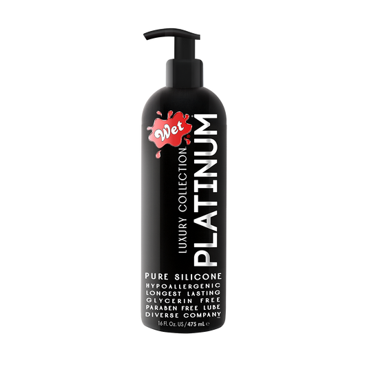 Wet Platinum Formula Silicone Lubricant - 16 oz, 475 ml - Thorn & Feather Sex Toy Canada