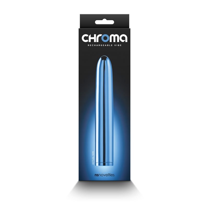 Chroma 7" Slim Vibrator - Blue