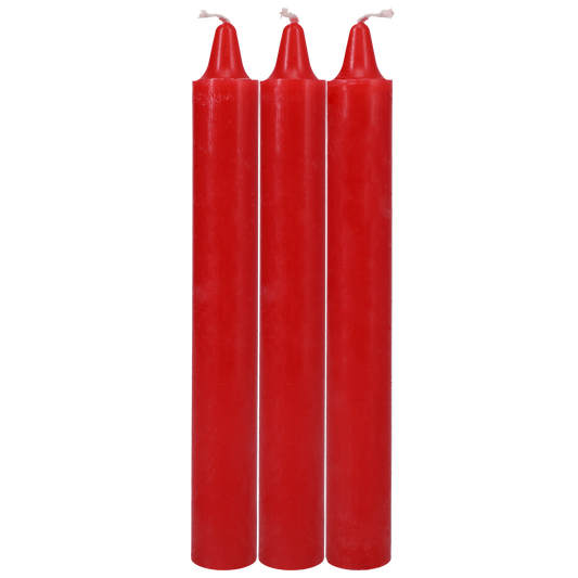Japanese Drip Candles - Set of 3, Red - Thorn & Feather Sex Toy Canada