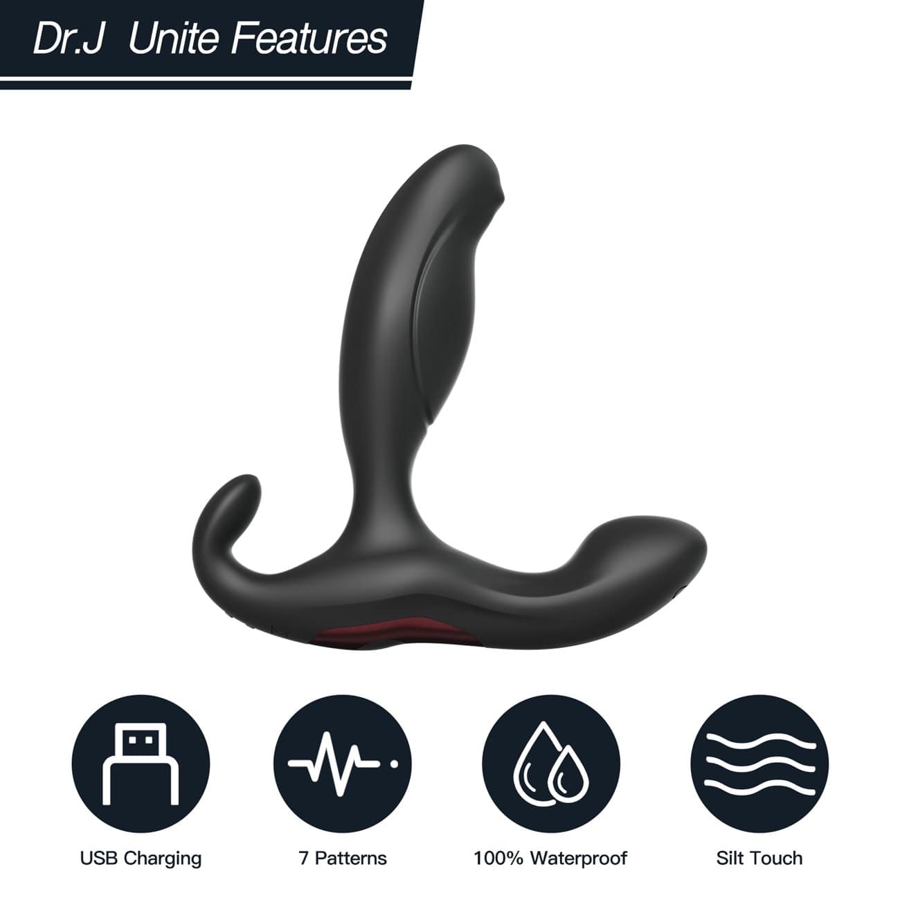 Tracy's Dog Dr. J Prostate Anal Plug Vibrator - Thorn & Feather Sex Toy Canada