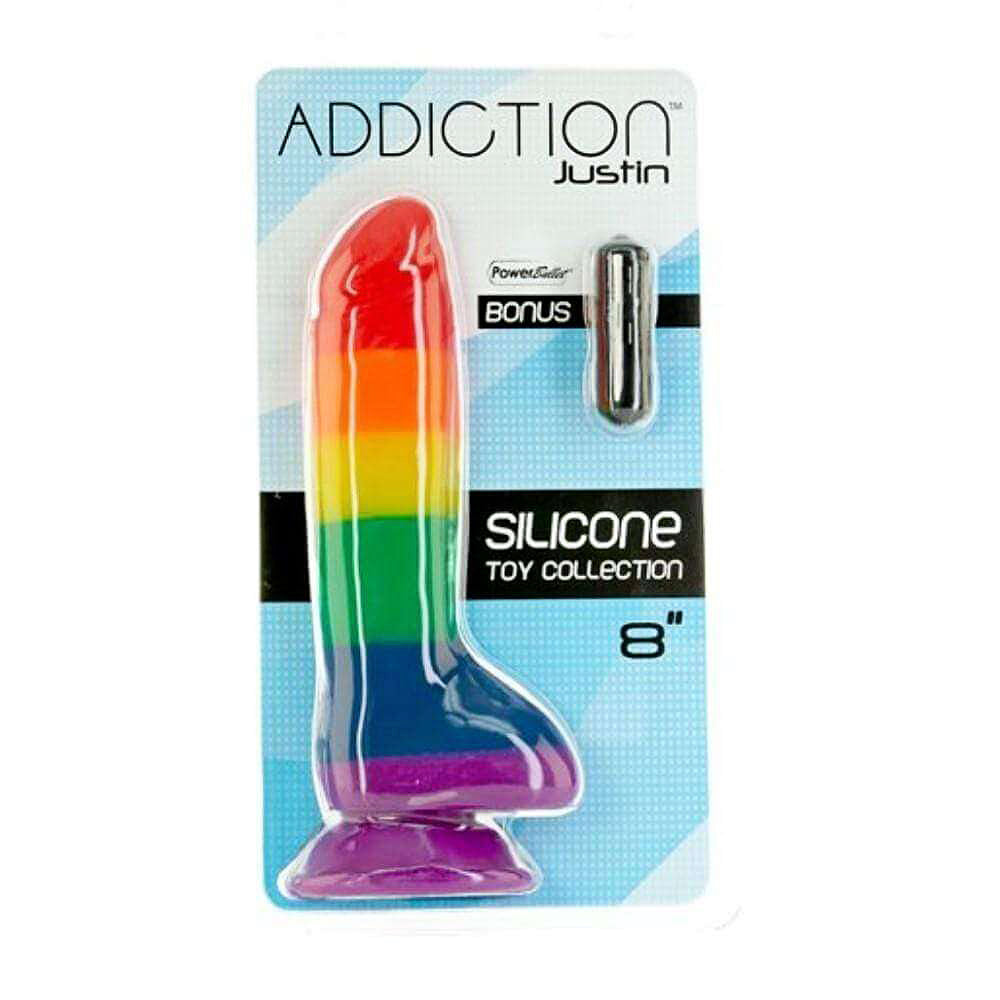 Addiction Justin 8" Dildo With Balls - Thorn & Feather Sex Toy Canada