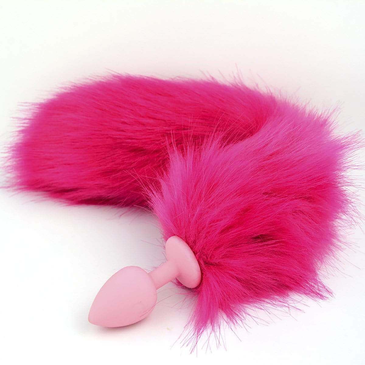 Pink Fox Tail Silicone Plug - Thorn & Feather Sex Toy Canada
