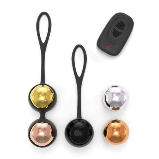 Remote Controlled Kegel Training Balls - Thorn & Feather Sex Toy Canada