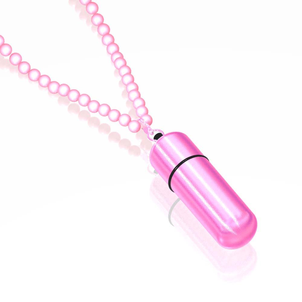 Power Bullet MiVibe Bullet Vibrator Necklace - Pink - Thorn & Feather Sex Toy Canada