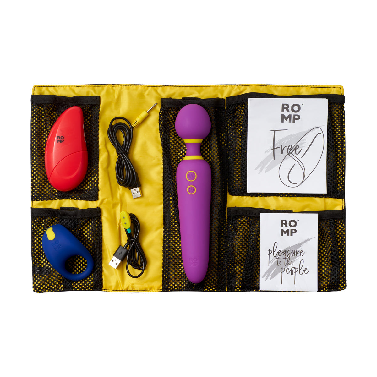 ROMP - 3-Piece Pleasure Kit with Travel Pouch - Thorn & Feather Sex Toy Canada