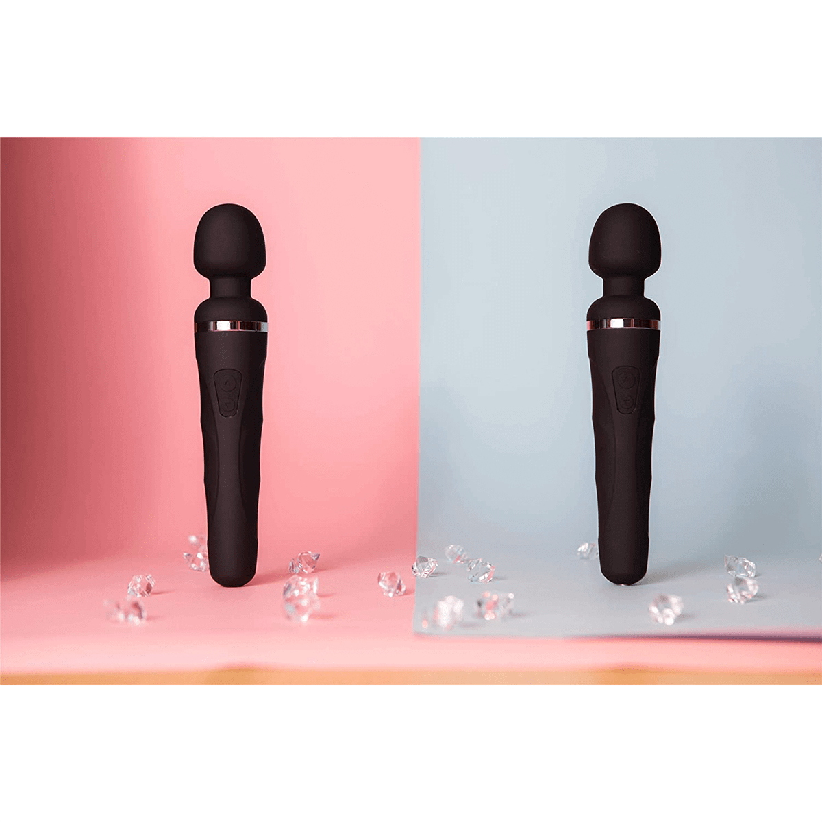 Lovense Domi 2 Bluetooth Wand - Black - Thorn & Feather Sex Toy Canada