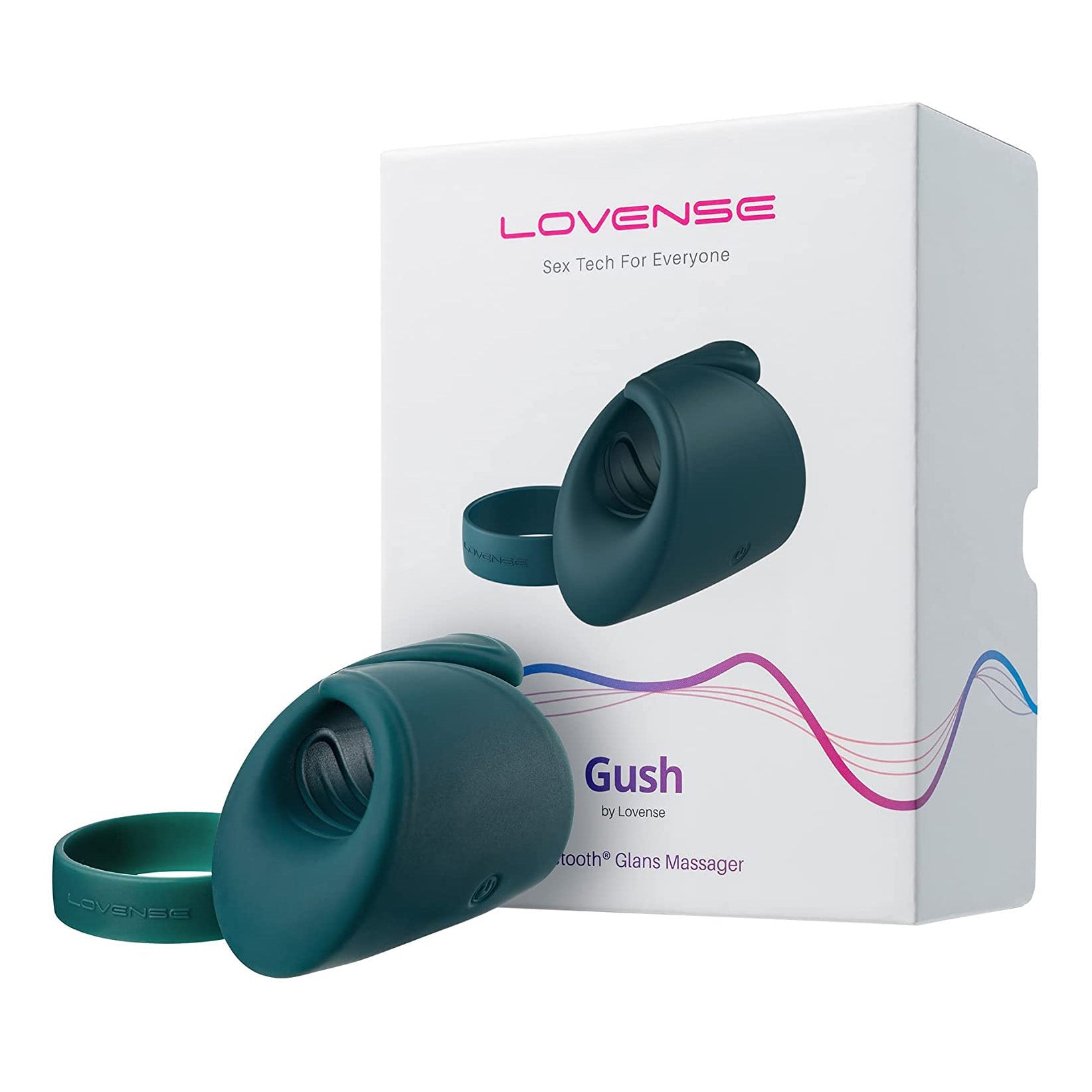 Lovense Gush Bluetooth Remote-Controlled Glans Massager - Green - Thorn & Feather Sex Toy Canada