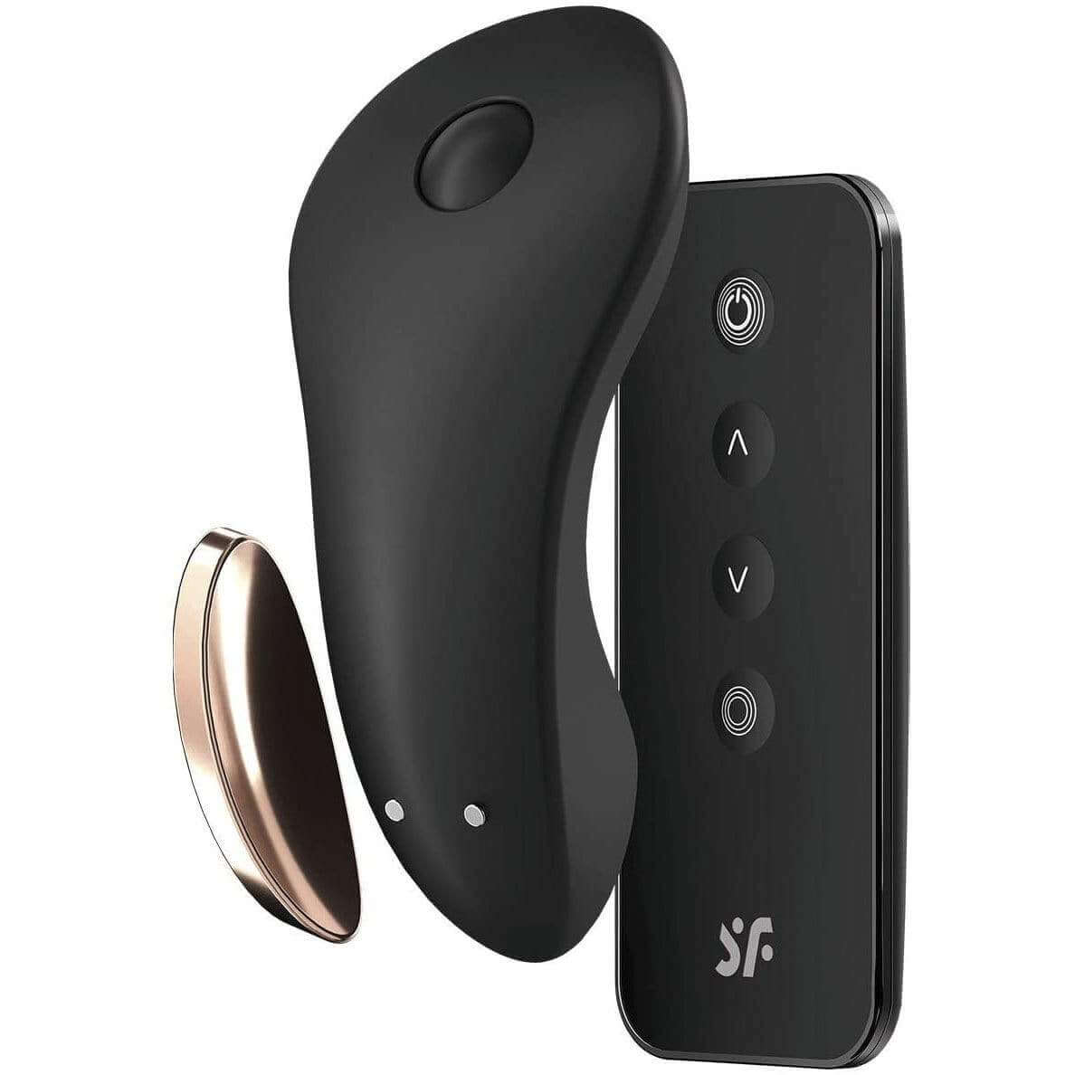 Satisfyer Little Secret Bluetooth Slip Vibrator - Black - Thorn & Feather Sex Toy Canada