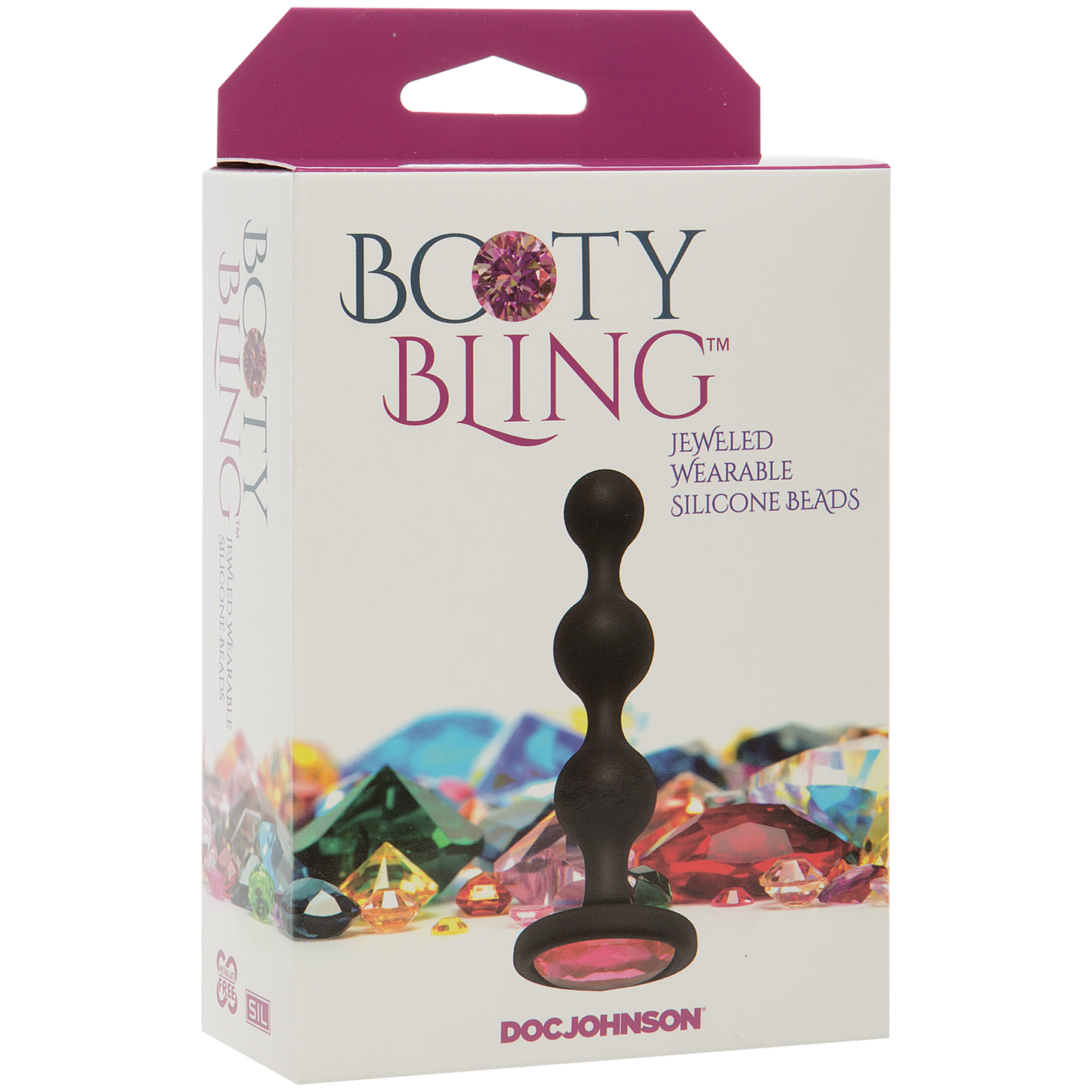 Booty Bling Wearable Silicone Beads - Pink - Thorn & Feather Sex Toy Canada