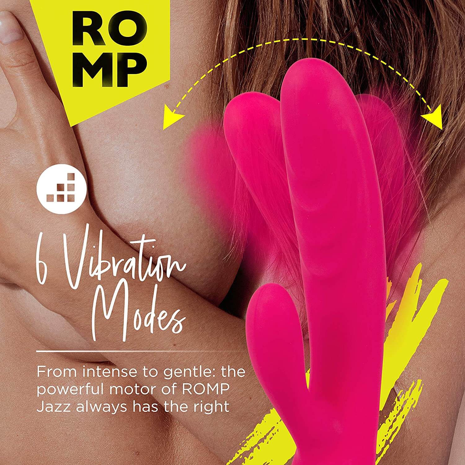 Romp Jazz Rabbit Vibrator - Fuchsia - Thorn & Feather Sex Toy Canada