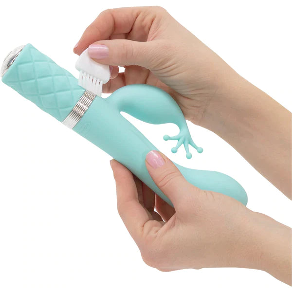 Pillow Talk Kinky - Dual Massager - Teal - Thorn & Feather Sex Toy Canada