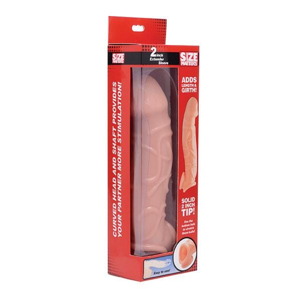 Size Matters 2" Flesh Penis Extender Sleeve - Thorn & Feather Sex Toy Canada