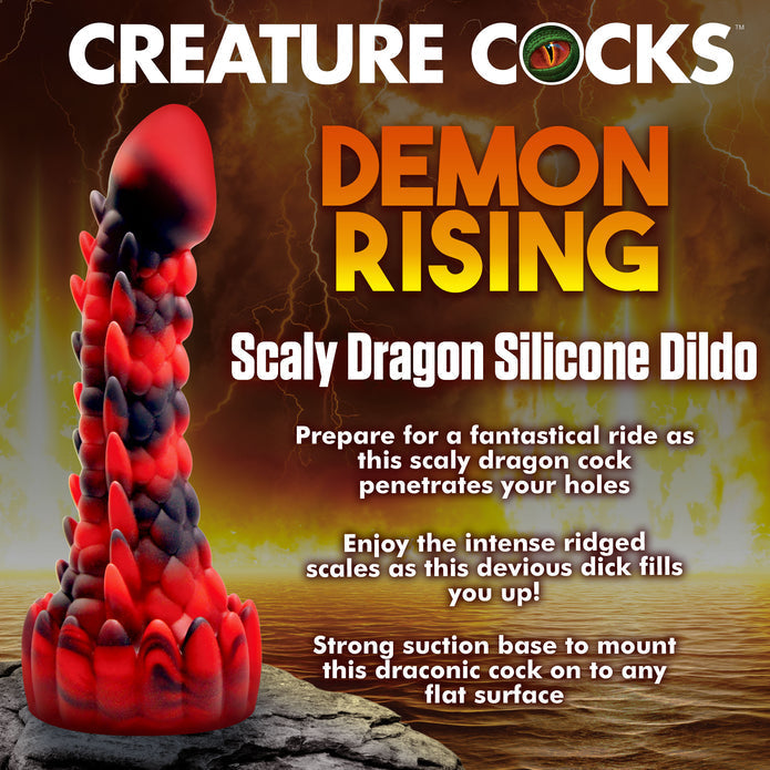 Demon Rising Scaly Dragon Silicone Creature Dildo