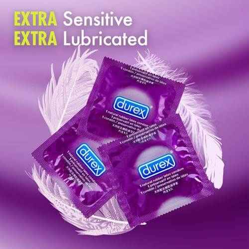 Durex Extra Sensitive Thin Condoms - 12 Pack - Thorn & Feather Sex Toy Canada