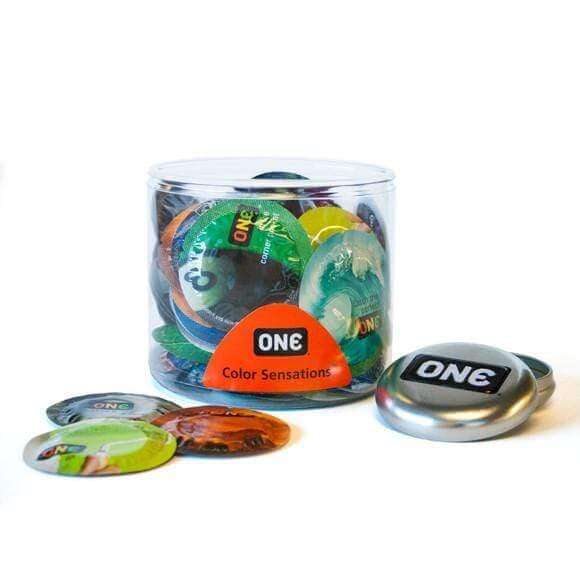 ONE Color Sensations Condoms - Bulk Each - Thorn & Feather Sex Toy Canada