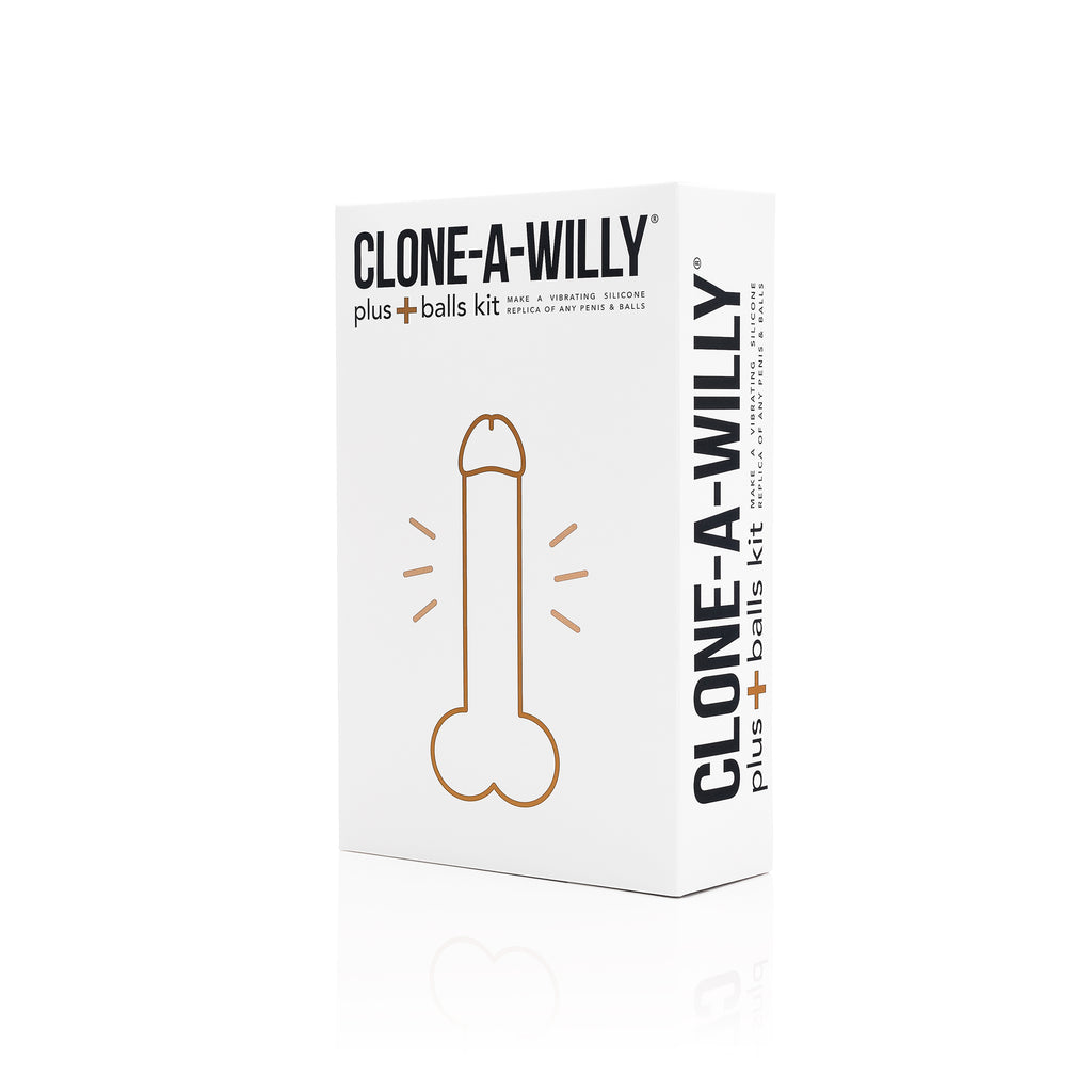 Clone a Willy DIY Vibrating Silicone Penis with Balls - Light Tone - Thorn & Feather Sex Toy Canada