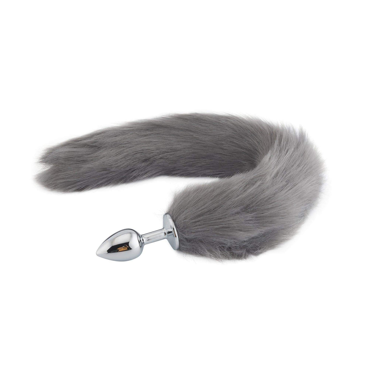 18" Grey Fox Tail Plug - Thorn & Feather Sex Toy Canada