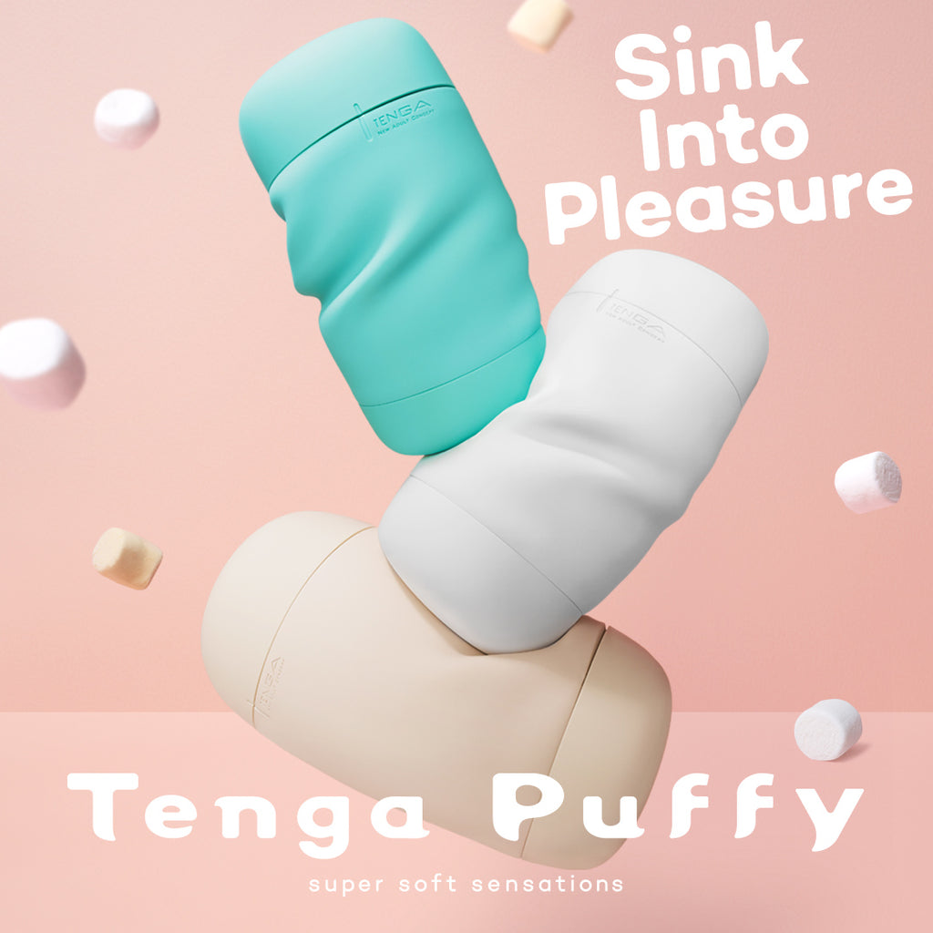 Tenga Puffy Soft Stroker - Sugar White