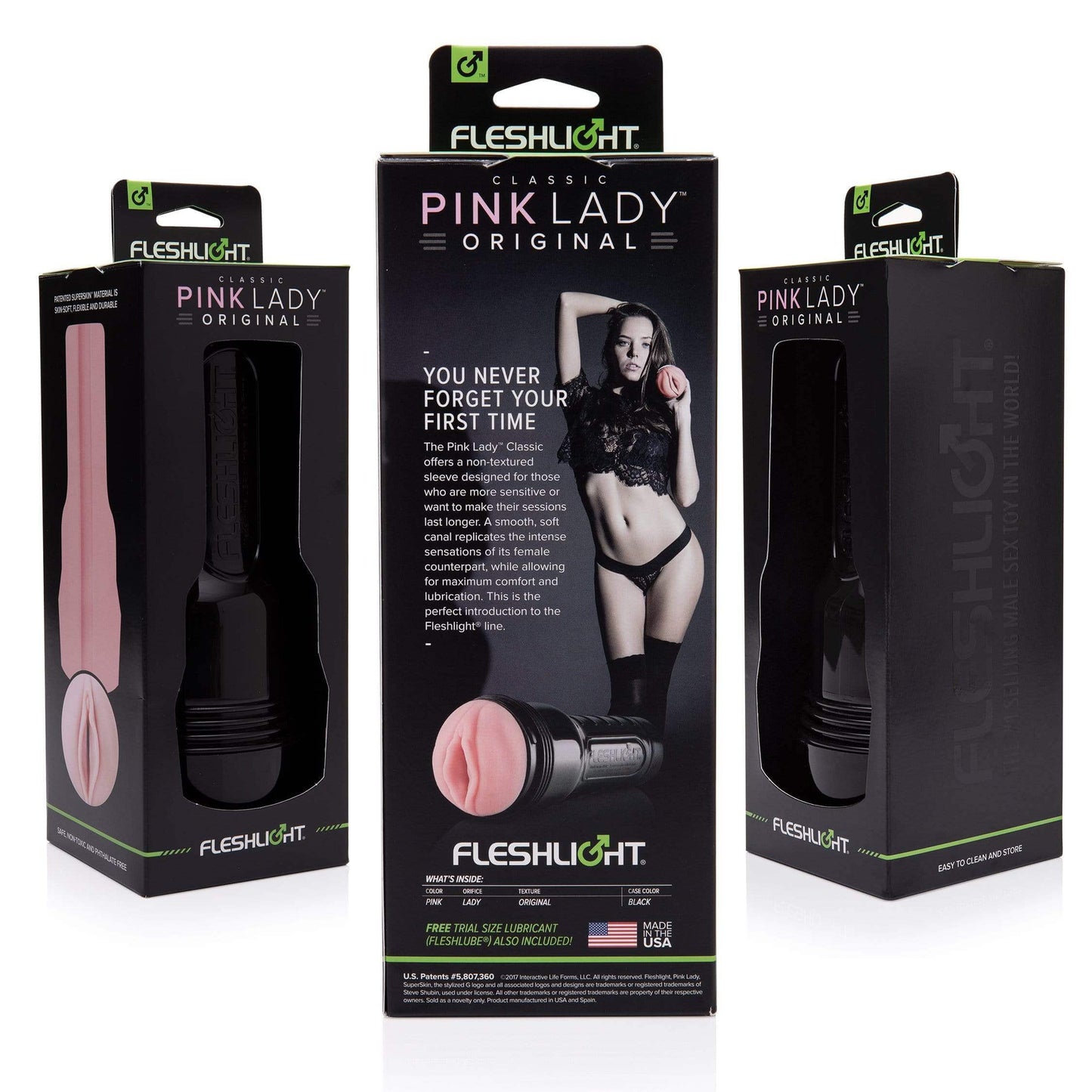 Fleshlight Pink Lady Original Pussy Masturbator Value Pack - Thorn & Feather Sex Toy Canada