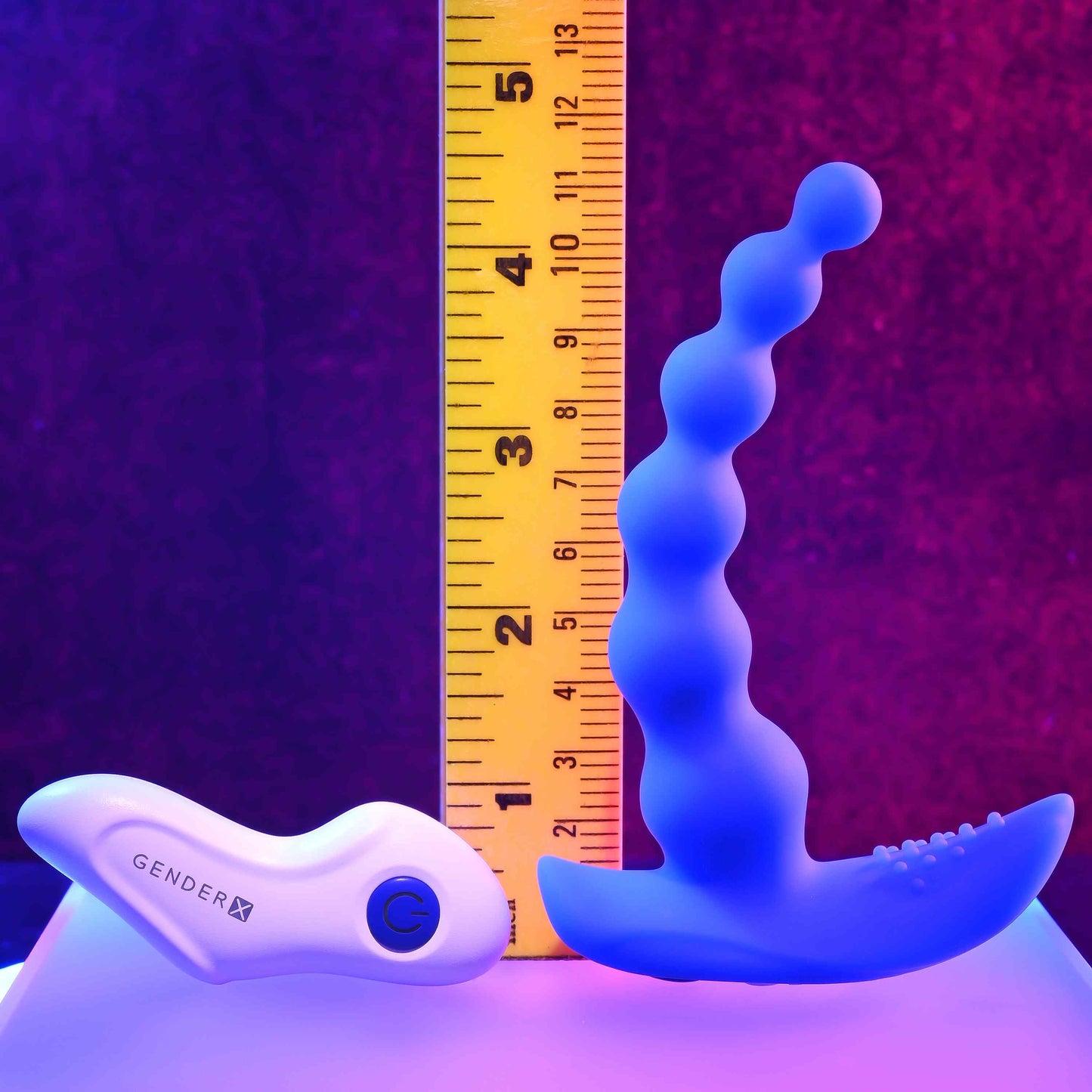 Silicone Rechargeable Beaded Pleasure Blue - Thorn & Feather Sex Toy Canada