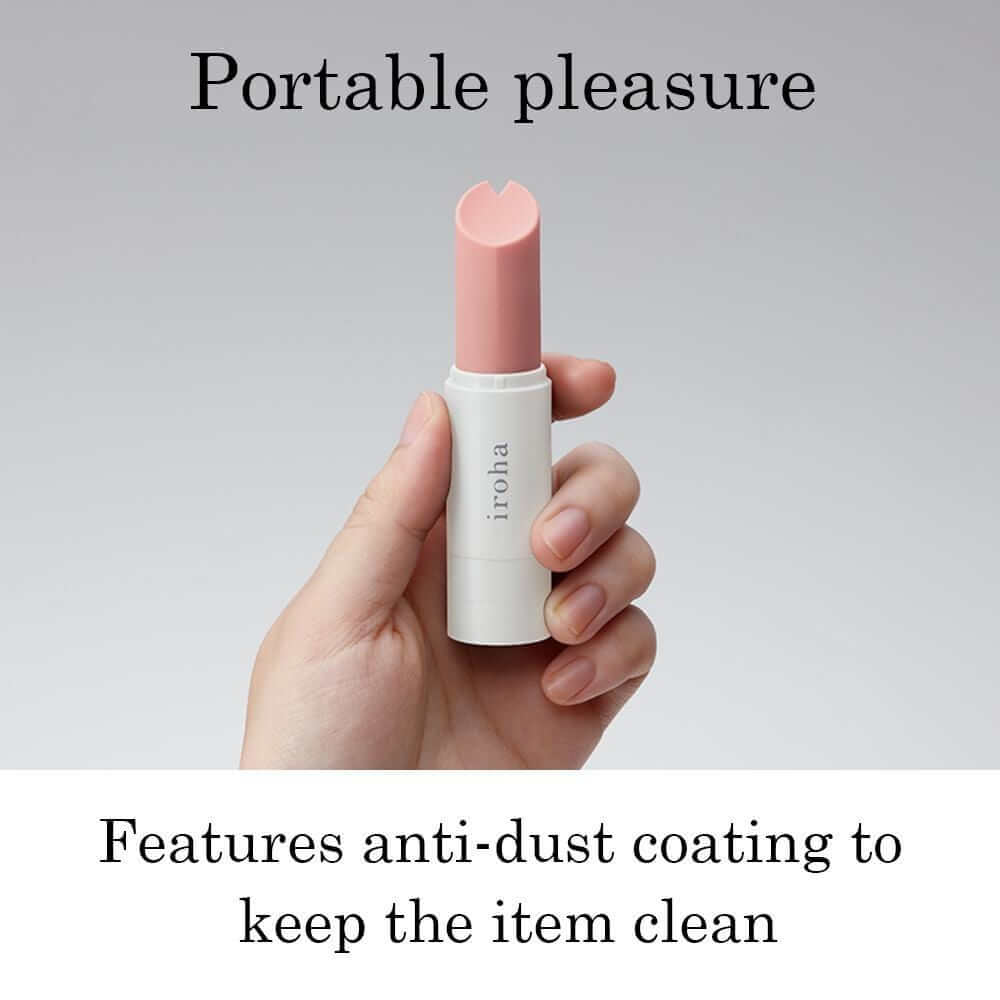 Iroha Stick Portable Pleasure Massage Vibrator - Light Pink × White - Thorn & Feather Sex Toy Canada